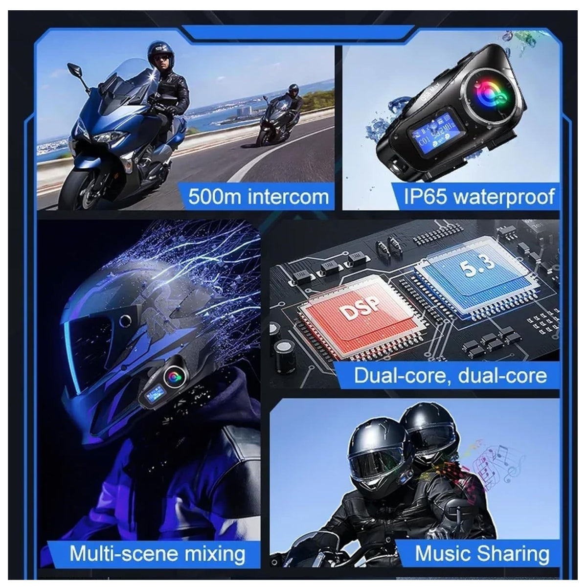 Intercomunicador para Moto Q-58 Max